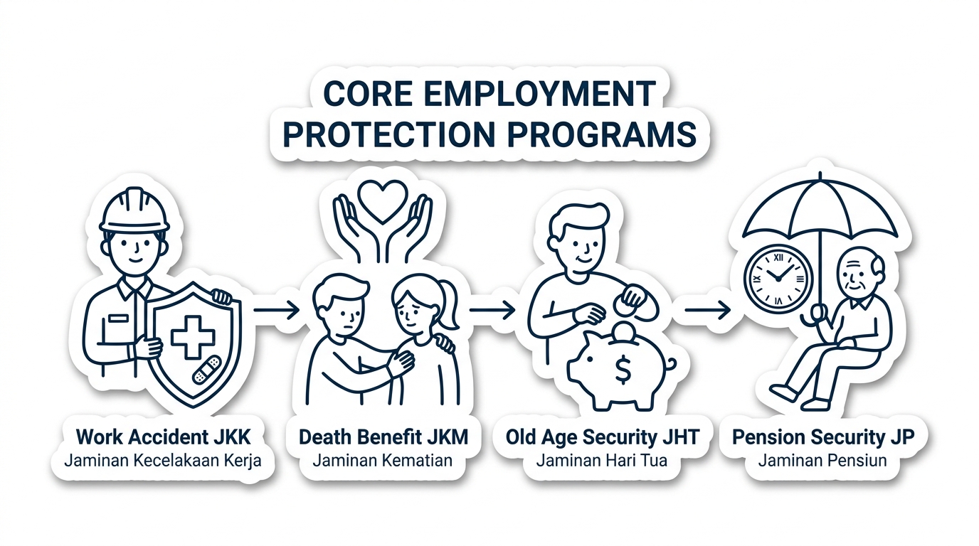 Diagram 4 Program Utama BPJS Ketenagakerjaan bagi Karyawan